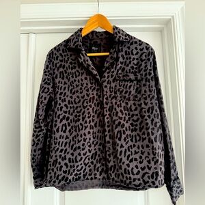 Rails Black Leopard Print Shirt